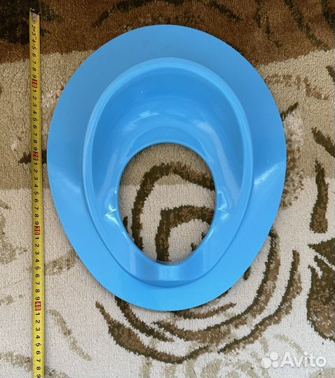 Сидушка/ накидка на унитаз детская, голубая