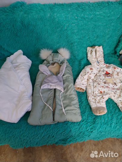 Конверт на выписку зимний и комбинезон