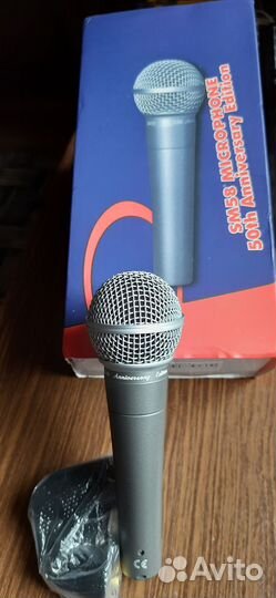 Микрофон shure SM 58-50А юбилейная партия