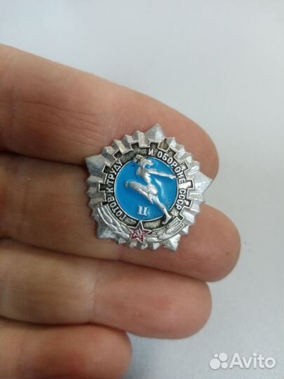 Значок СССР. Готов к труду и обороне СССР, 2 степе