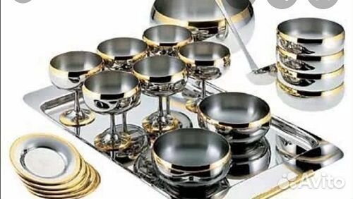 Комплект Барон Чаши с золотым декором Цептер новый