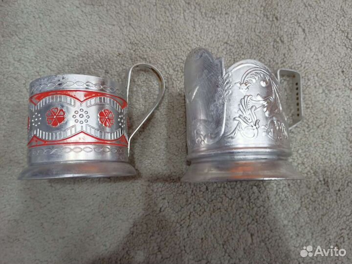 Алюминевые подстаканники СССР