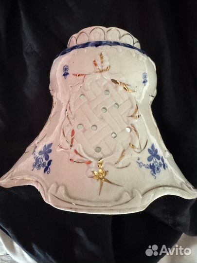 Лампа настольная гжель