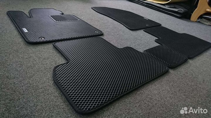 Эва коврики Hyundai Santa Fe 2018г