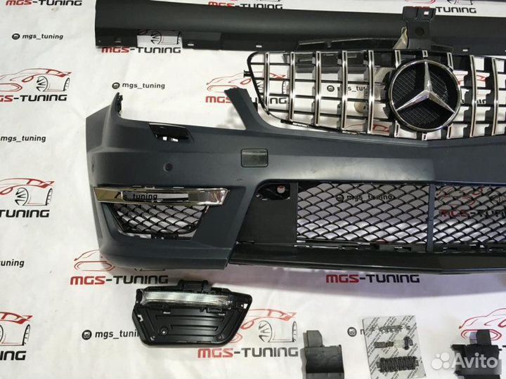 Обвес Мерседес С63 AMG W204 решетка GT