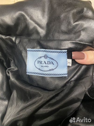 Кожаная куртка prada