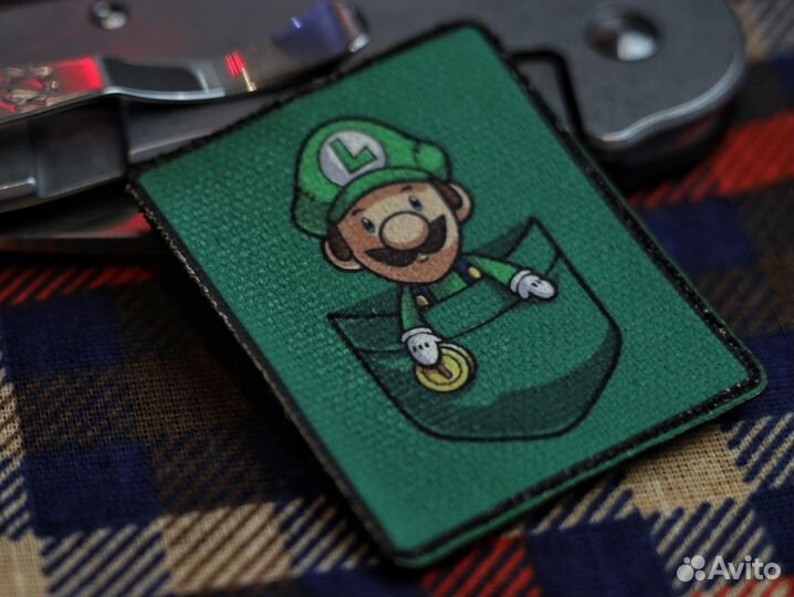 Нашивки шевроны патч Марио