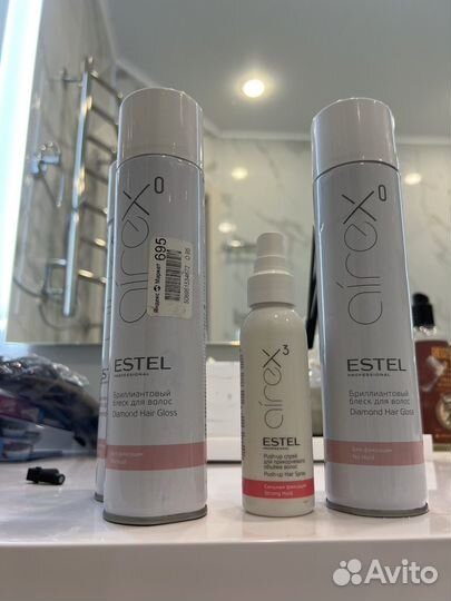 Estel airex бриллиантовый блеск и пуш ап спрей