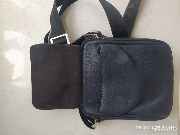 Мужская кожаная сумка бу