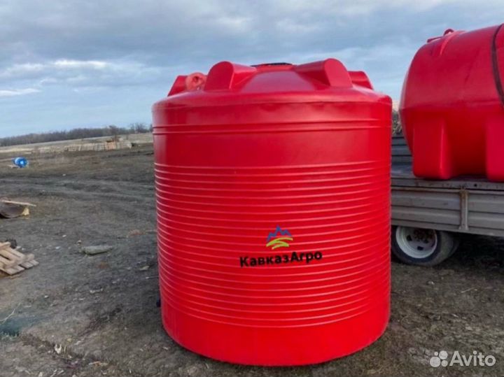 Емкость, бак для воды, 2000/6000л кас от завода