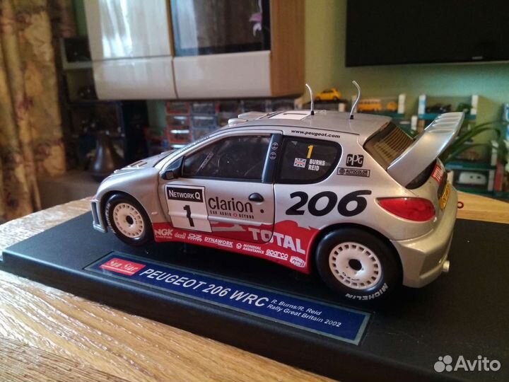 Пежо 206 Ралли,1:18,San Star