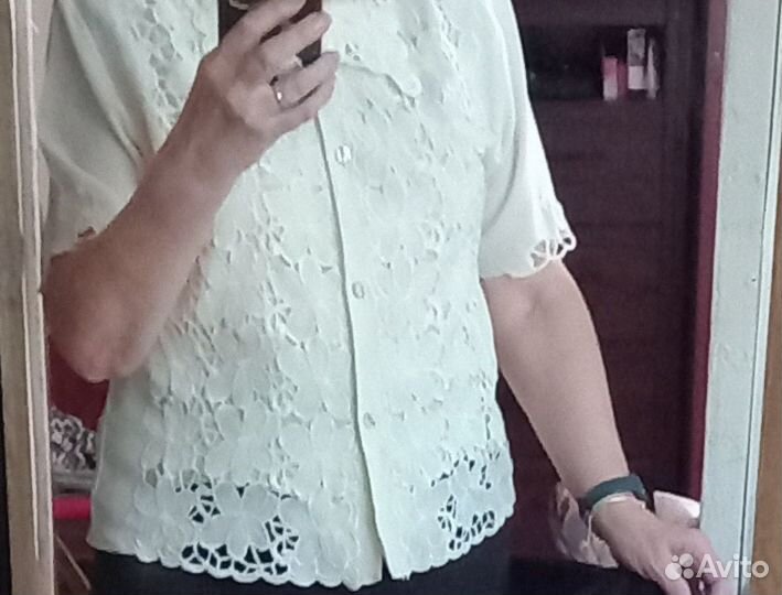 Винтажная блузка женская 48-50 размер