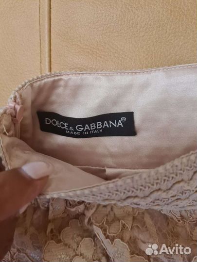 Dolce gabbana юбка кружево