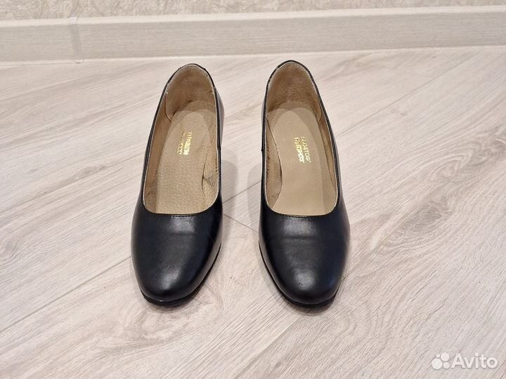 Туфли женские черные натуральная кожа