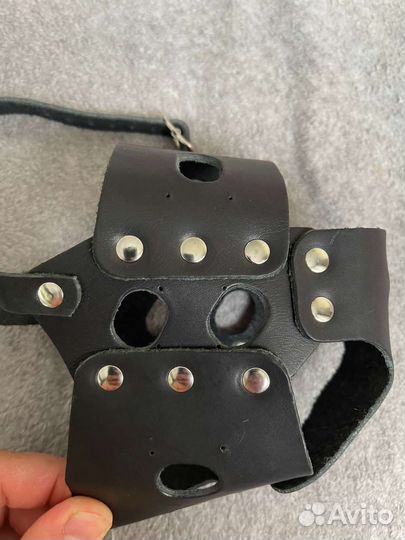 Намордник для большой собаки кожаный