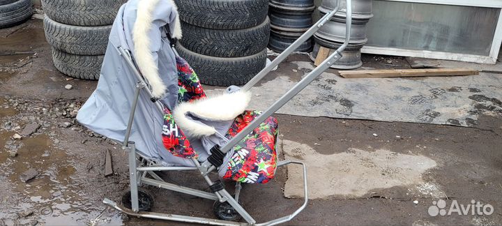 Детские санки коляска бу