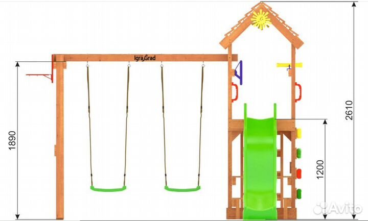 Детская площадка Детский комплекс W7