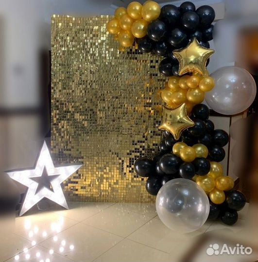 Аренда фотозона пайетки