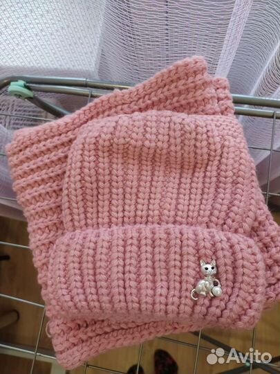 Шапка и снуд зимняя