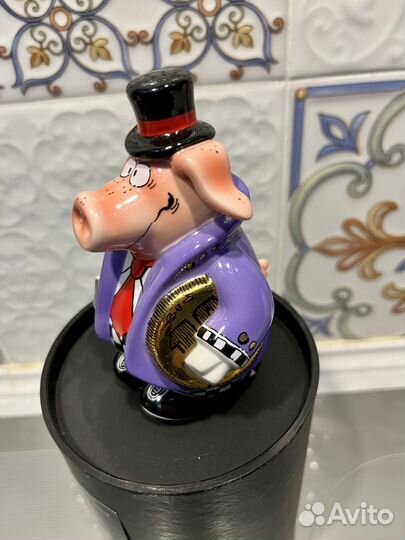 Солонка и перечница Goebel, Свинья, новая, 11см