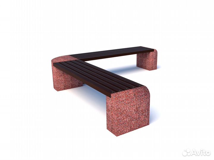 Скамейка бетонная Евро 1 Дабл