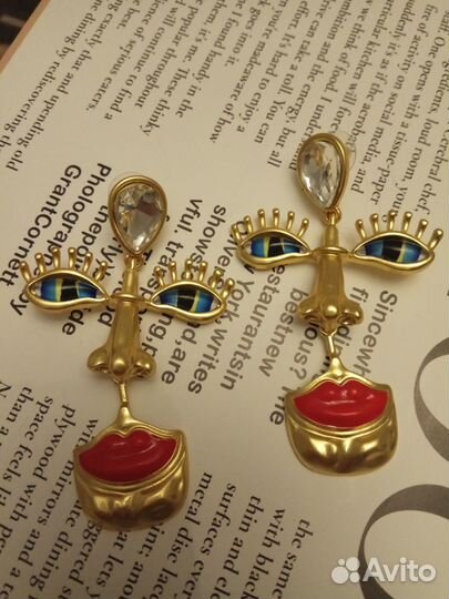 Серьги глаза Schiaparelli