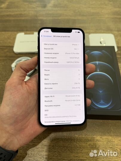 iPhone 12 Pro Max 256gb,Акб 85%,iOS 16,Ростест,sim