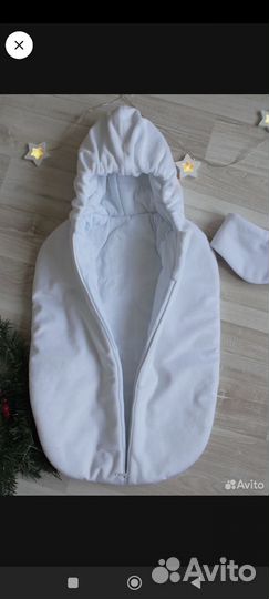 Зимний конверт на выписку