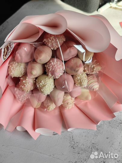 Букет из клубники в шоколаде