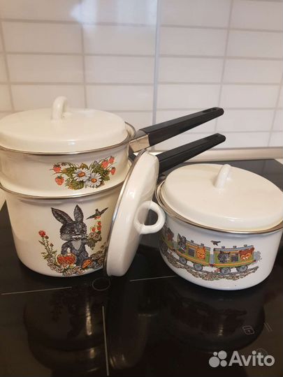 Набор эмалированной посуды СССР