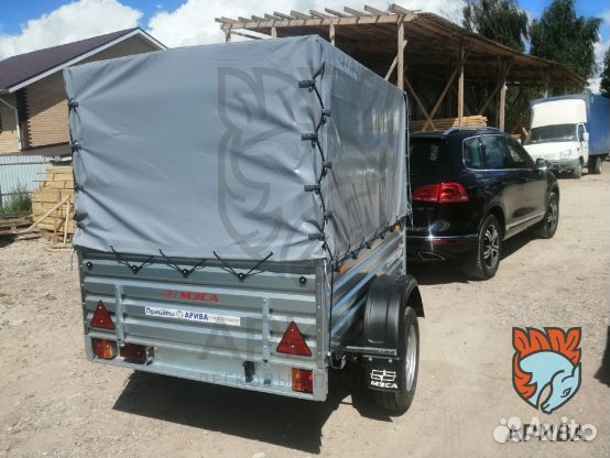 Прицеп 10.014 для автомобиля с тентом. Запасти