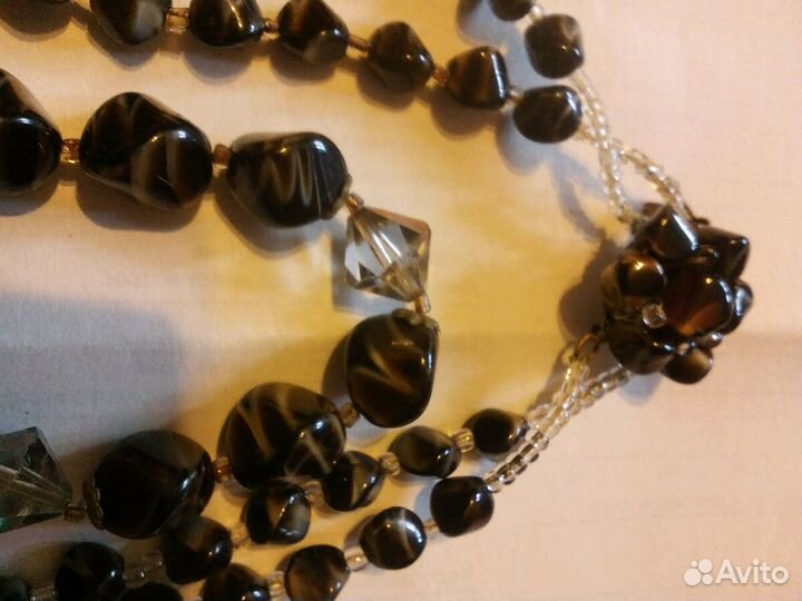 Бусы СССР малахит