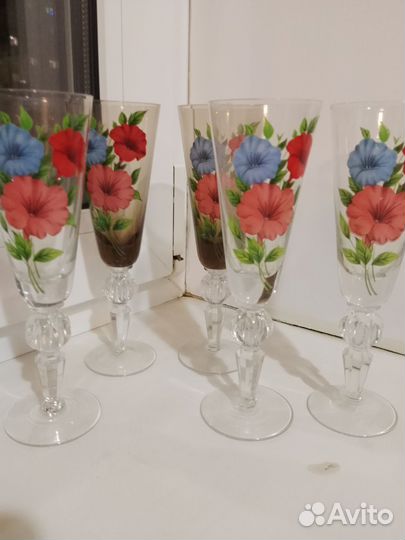 Старые фужеры, времён СССР