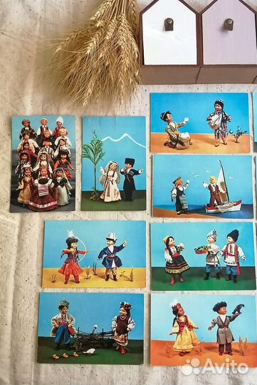 Открытки СССР куклы 1 часть