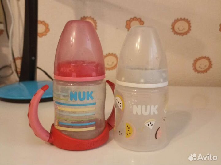 Поильник nuk + бутылочка nuk
