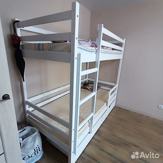 Двухъярусная кровать высокий борт. Цвета на выбор