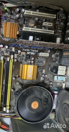 Материнская плата Asus+процессор E5400+ охлаждение