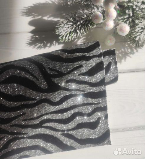 Кожзам с блестками
