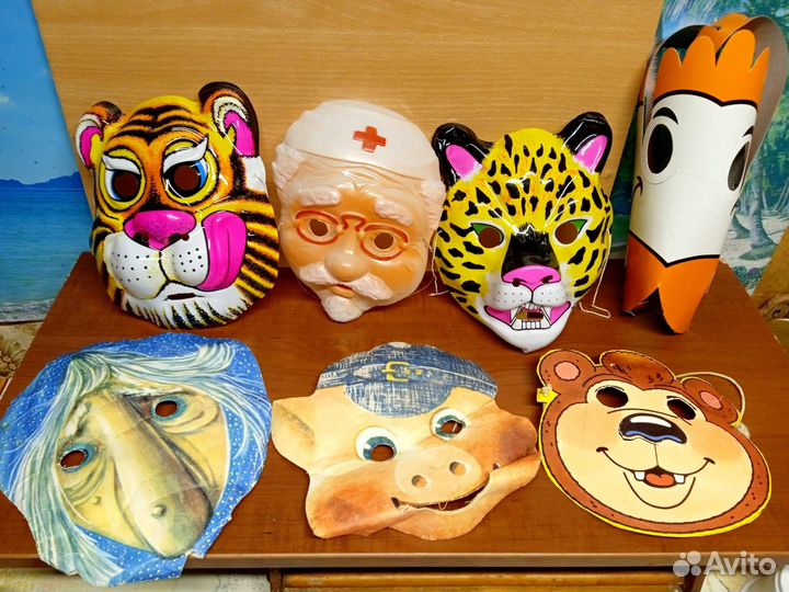 Новогодние карнавальные маски из СССР