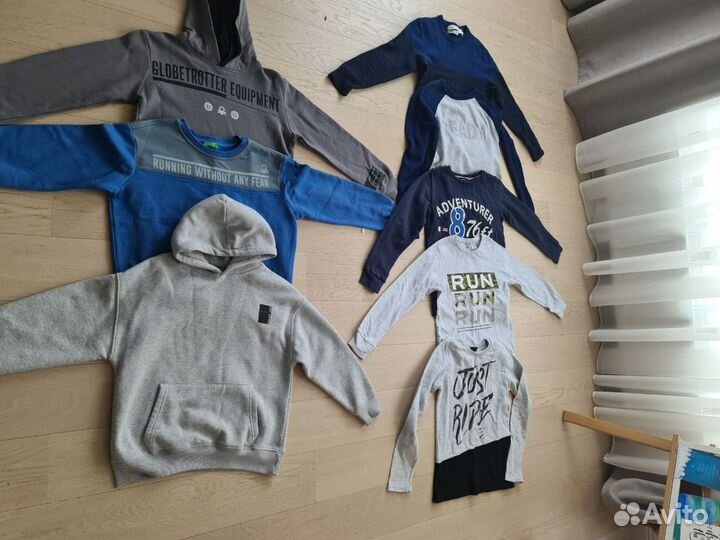 Вещи пакетом на мальчика 140 рост+обувь