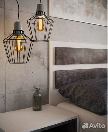 Кровать Rialto Парящая белый/камень 180х200