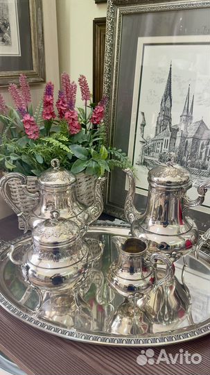 Чайный набор серебрение