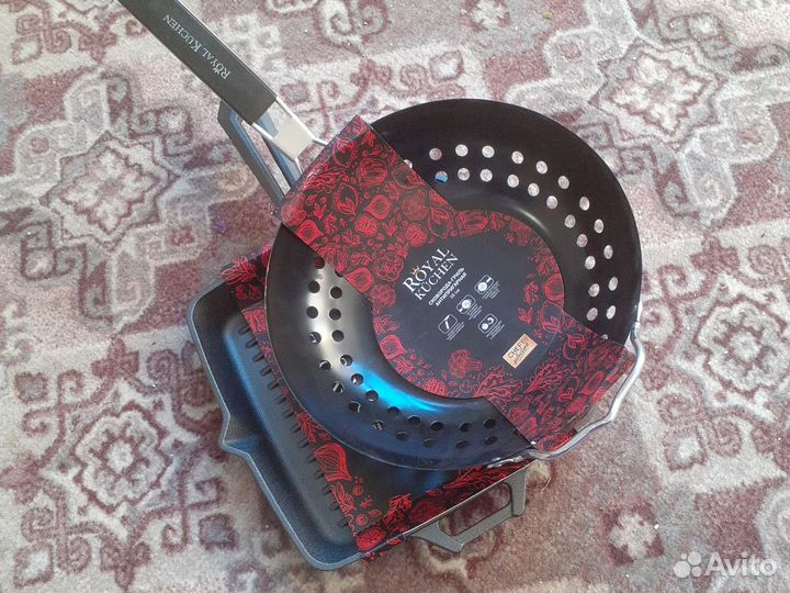 Чугунная сковорода и гриль