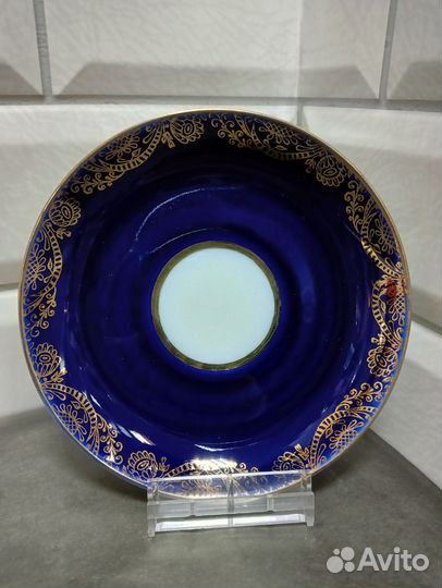 Блюдце кобальт лфз СССР