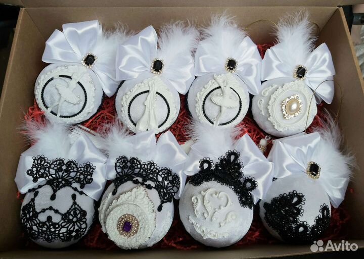 Ёлочные шары ручной работы