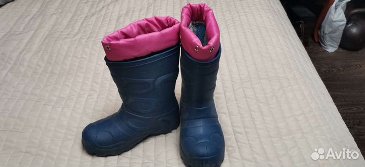 Резиновые сапоги с вкладышем
