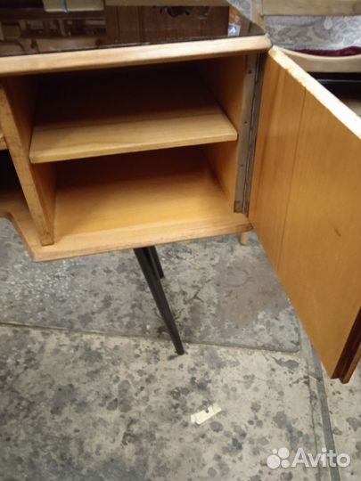 Тумба стол для тв, аудио, винтаж бронь