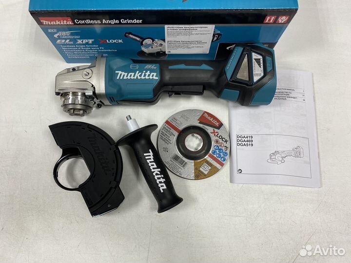 Аккумуляторная ушм Makita DGA519z(новая, ориг)