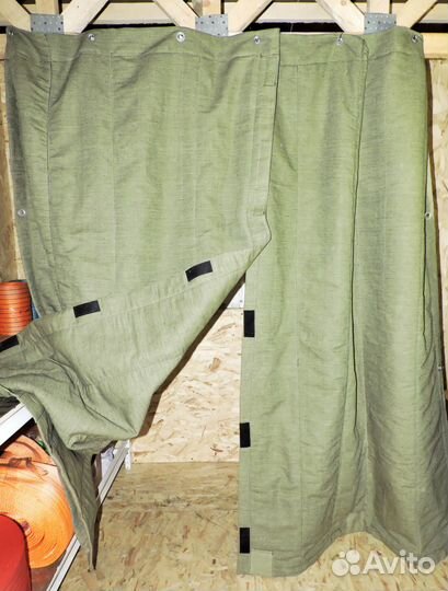 Шторы из брезента на ворота в гараж, пологи, тенты