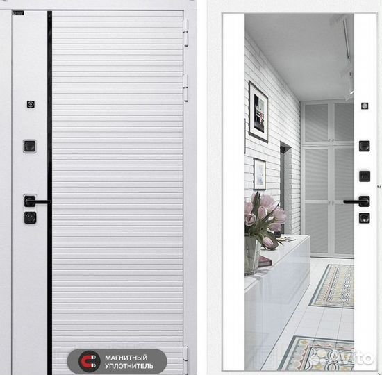 Дверь входная Белая Италия шумо-изоляционная